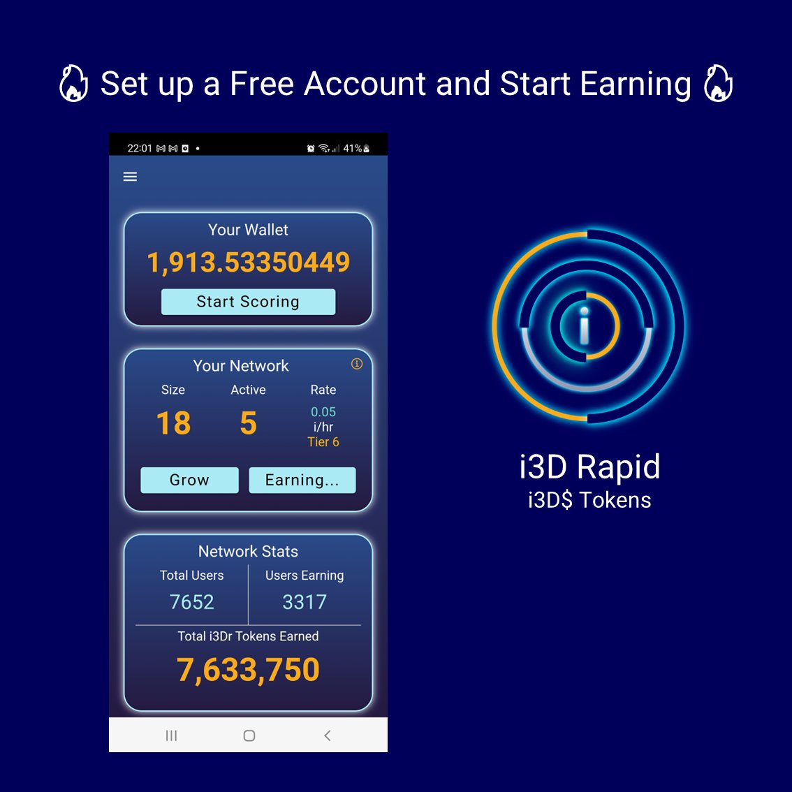 FreeMiningBoss's tweet photo. 🔥 1000 i3D$ token 🔥

Early Adopters needed to identify start-ups.

🚀 1000 i3D$ Signup Bonus
🚀 Score &amp; Earn Daily
🚀 Mine &amp; Earn Daily
🚀 Listing Q4 2023

❤️ Referral code : QODED 

👉 Android APK Users 👇
https://t.co/vHkqqo4Hbj

👉 iPhone iOS users 👇
https://t.co/LVCd68DQ38 https://t.co/hGcUtXeGDc