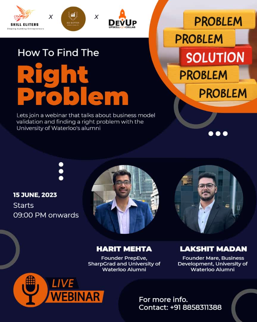 devup_kiet's tweet photo. 🌟 Join our webinar on finding the right problem to solve! 🚀

📅 Date: June 15th
⏰ Time: 9pm
💡 Hear from successful startup founders straight from Canada.
🔎 Learn to identify valuable problems

Register for free: https://t.co/W2MWOHfFi7…

Don't miss out! See you there! https://t.co/wCwFU219pT