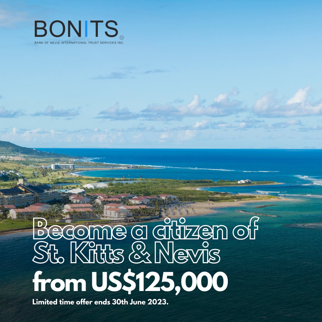 bonitsinc's tweet image. This summer for a limited time only get a #SecondPassport from just US$125,000. Don’t miss out, the special offer lasts until the end of June!

Speak to us today 1-869-469-7770!

#MigrationInvestment