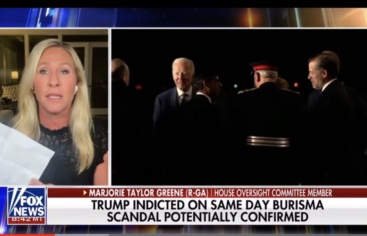 BREAKING: National Security experts demand that Trumper Congresswoman Marjorie Taylor Greene be immediately investigated by the FBI after she goes on live television and admits to committing a crime while trying to smear President Biden. It all started when Greene went live on