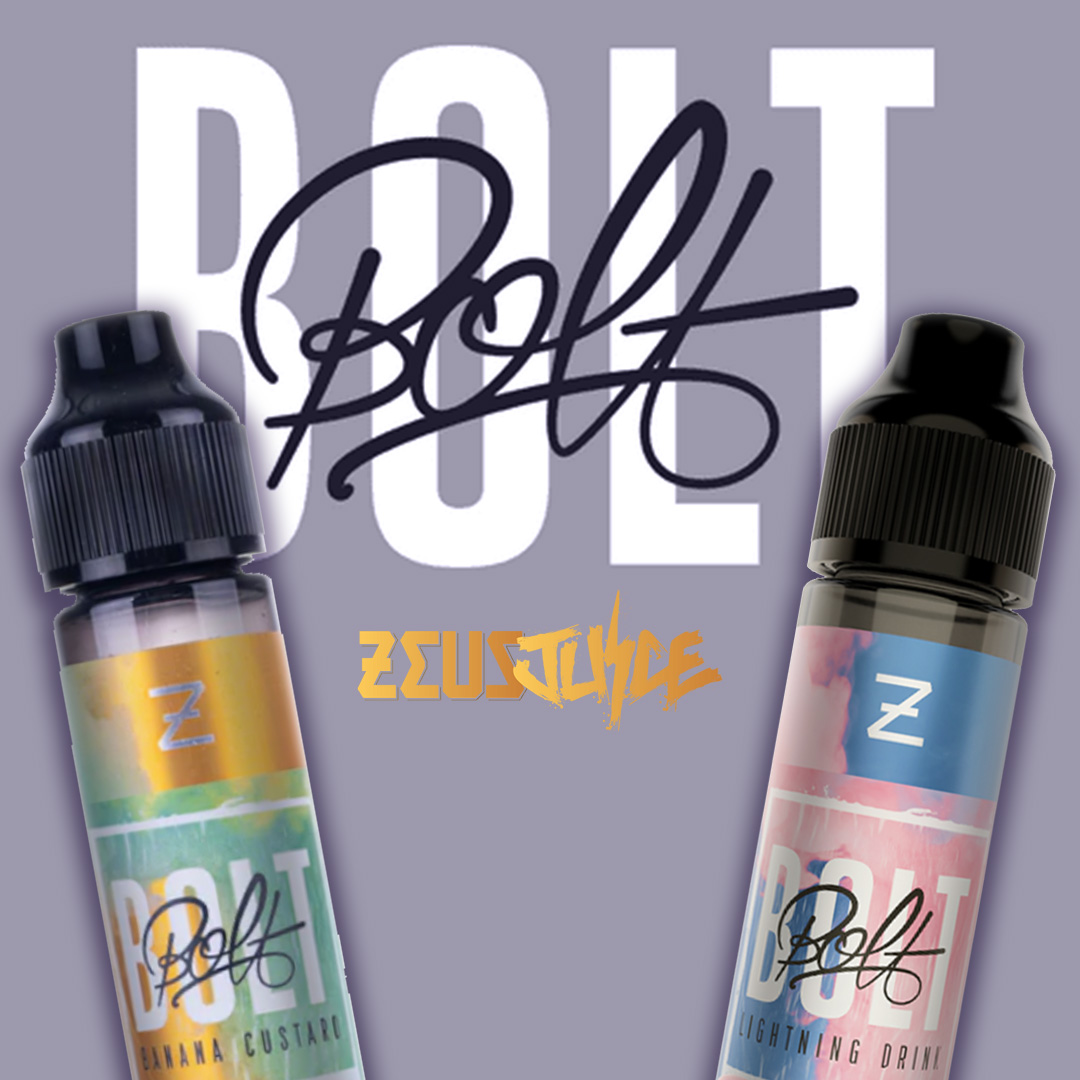 Bolt e-liquids are made by Zeus Juice in the UK, and you’ll find a wide selection of fruit, menthol, soda, dessert and coffee blends to choose from.

🔞 - totalvapour.co.uk/search/bolt%20…