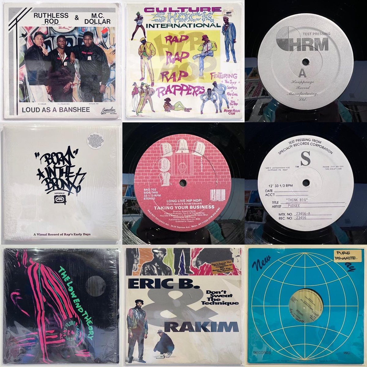 yoyorecordsLDN's tweet photo. Special hip hop drop- some test pressings, limited releases, random rap rarities and classics, these and more out today!!! #newarrivals ✌️ #originalpressings #vintagepressings #hiphop #rap #randomrap #hiphopclassics #testpressings #vinyl #records #yoyorecordslondon https://t.co/DlRsuYO0XD