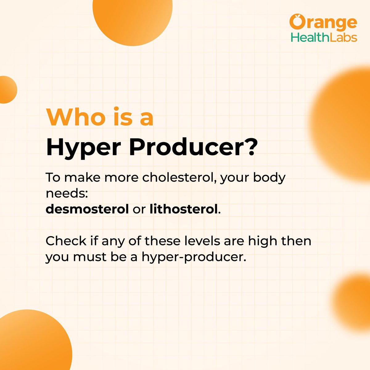 Cholesterol - broken down in easy steps for you to understand better. Know your body better and solve for it better. #orangehealthlabs #testathome #hearthealth #fastestdiagnosticlab