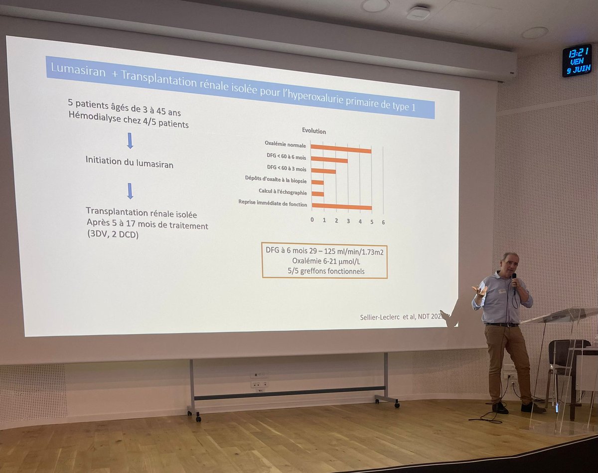 📢 En direct de la journée d'expertise #maladiesrares ! « Comment les innovations thérapeutiques dans le champ des maladies rares modifient la prise en charge et le pronostic après une #transplantation rénale ? » par le Pr Renaud Snanoudj, néphrologue @Hopital_Bicetre @APHP