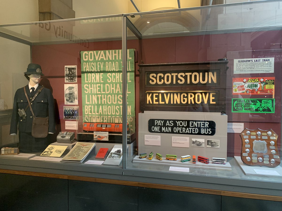 Delighted to see our work with @GVVTGlasgow come together in an excellent new exhibit at @KelvingroveArt pop in and see it now-Oct. #communityheritage #transporthistory #glasgowhistory