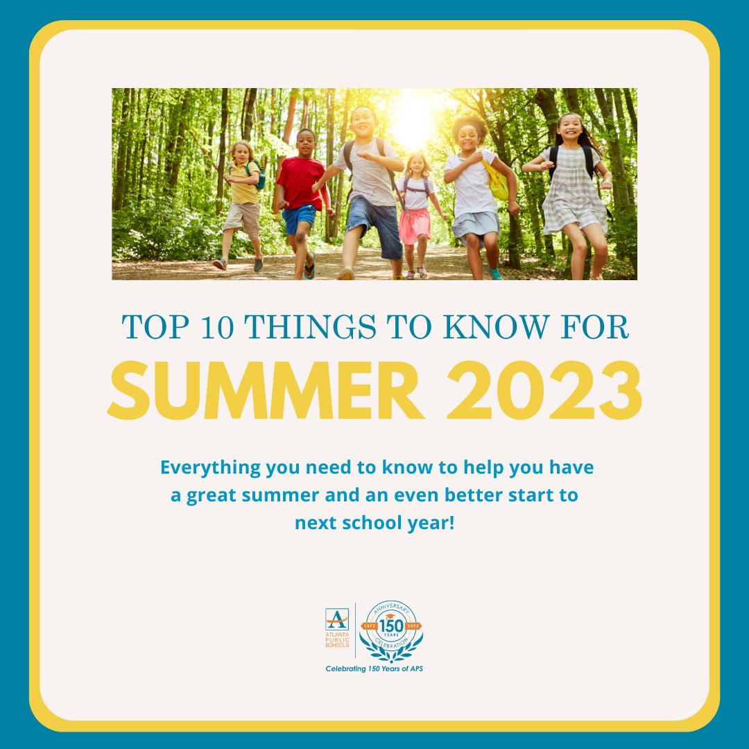 APS Family, before you jump completely into summer vacay mode, we wanted to share our "Top 10 Things You Need to Know" to bring you peace of mind this summer and guidance for next year. Visit bit.ly/3tjdl8i to learn more!