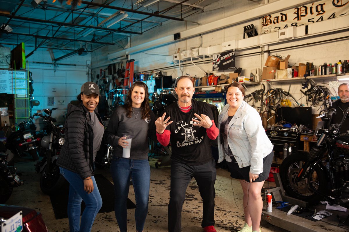 voami's tweet photo. We have had a great time filming the first episode of #CallSamChopperShop. You won't want to miss the first episode airing today.
Check out the YouTube Series here: https://t.co/0a670fg63Y
Purchase raffle tickets here: https://t.co/0pXwXZGXBB
@CallSam @DarrenMcCarty4 https://t.co/l5g2qNlvjl