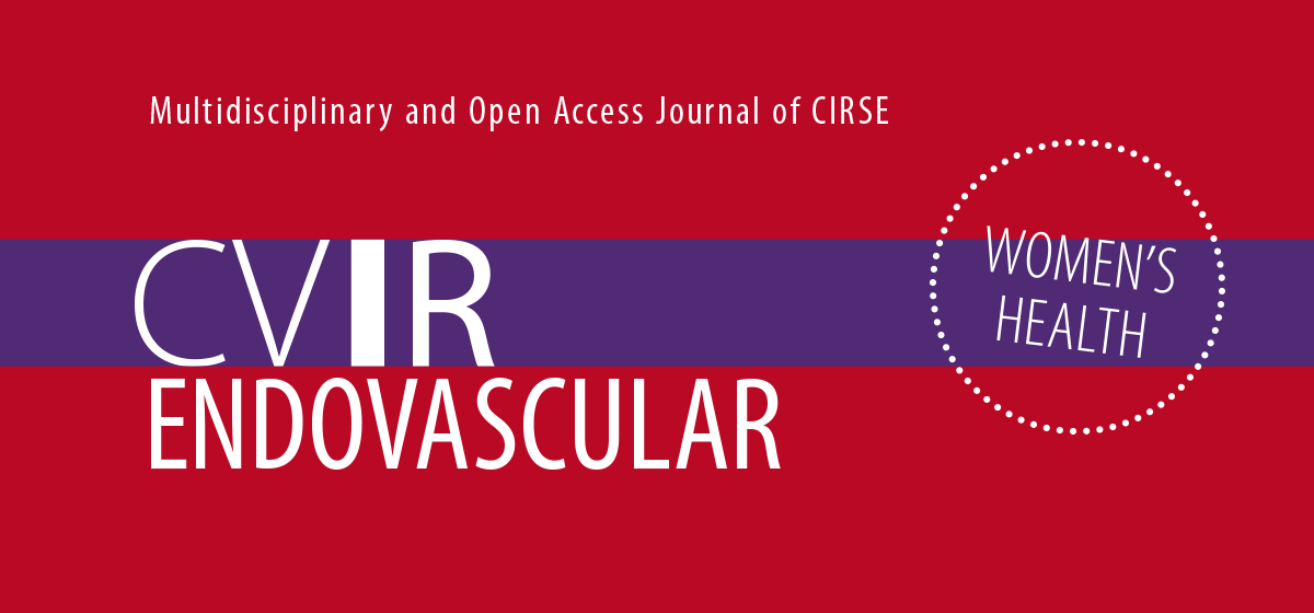 From the special issue on women's health ♀️ ⚕️
#Interventionalradiology in woman’s health: room for improvement: cvirendovasc.springeropen.com/articles/10.11… 
#openaccess #IR