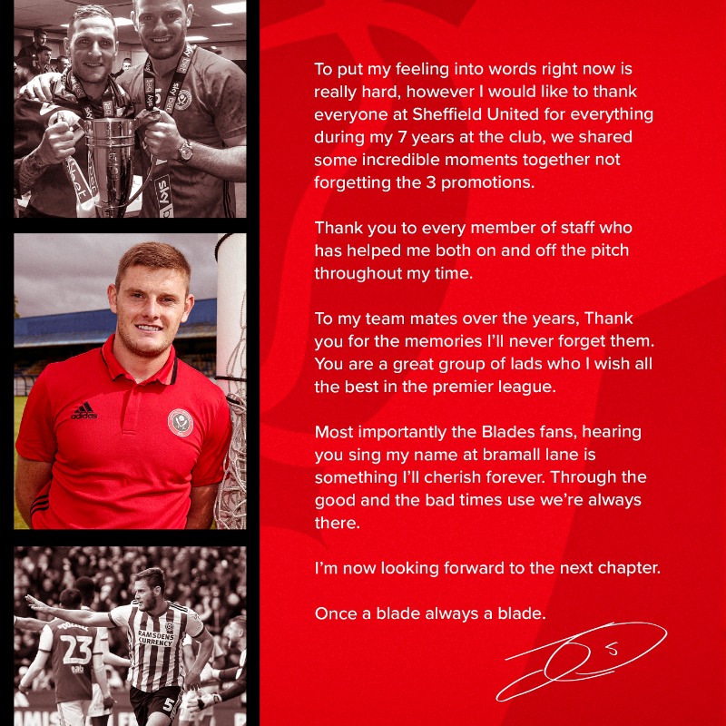 SheffieldUnited's tweet photo. "Hearing you sing my name at Bramall Lane is something I’ll cherish forever."

A heartfelt message to Blades fans from Jack O'Connell. ❤️🎩