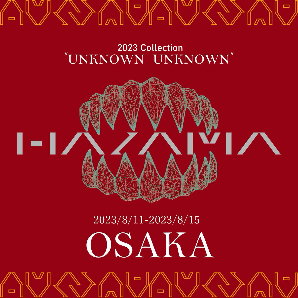 MatsuiRyosuke's tweet photo. ha | za | ma 2023 Collection 『UNKNOWN UNKNOWN』各都市展示会の電子チケット販売が今しがた開始いたしました〜!!!!!
https://t.co/mhOWV76tTr
圧巻のショー新作達の実物に触れ、試着ができる貴重な機会です。何卒軽率にご来場下さいませ😉 https://t.co/gWoEu9EBCV
