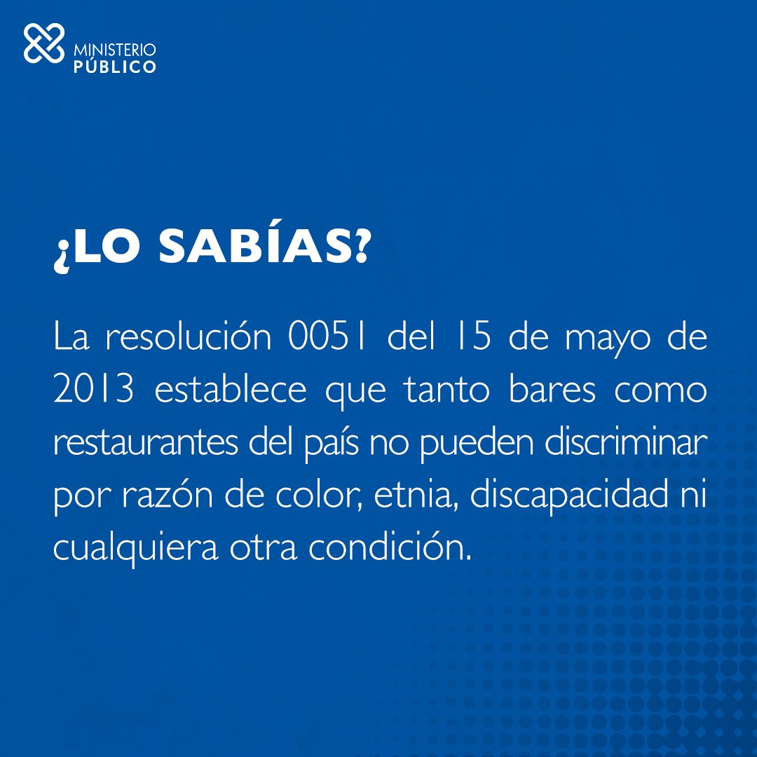 ProcuraduriaRD's tweet photo. Desde nuestro Departamento de Derechos Humanos velamos por el respeto de los derechos fundamentales y constitucionales de la ciudadanía, al tiempo de que hacemos valer el cumplimiento de esta resolución. Ante hechos o situaciones discriminatorias, haz tu denuncia. https://t.co/yTWyT84DJA