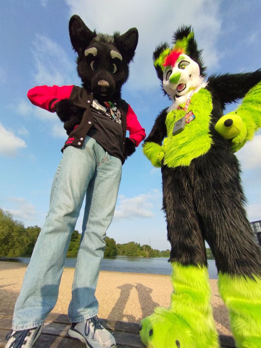 These furs be looking down on you and judging!

But happy #FursuitFriday anyways

🐺 <a href="/Felixthewolfy/">🐺Felix the wolf🐾</a>