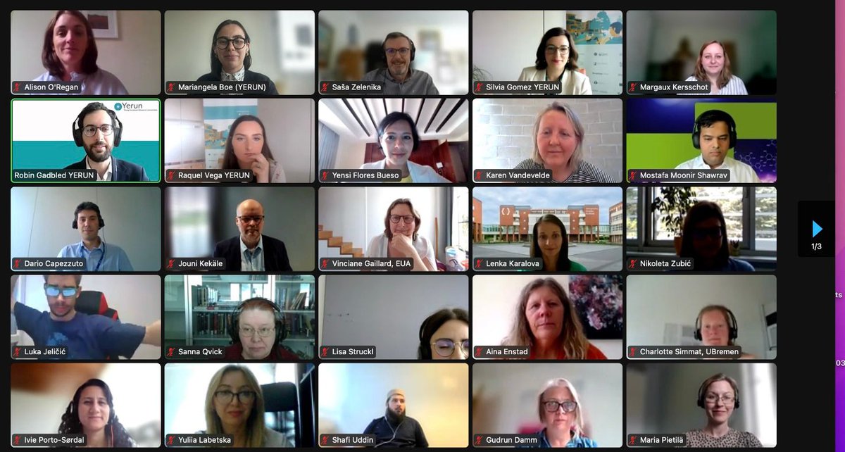 🤩 Thank you <a href="/mmshawrav/">Mostafa M. Shawrav</a>, <a href="/JouniKekale/">Jouni Kekäle</a>, <a href="/MargauxKers/">Margaux K.</a>, <a href="/YensiFB/">Yensi Flores Bueso</a>, Dario Capezzutto, and <a href="/SZelenika/">Saša Zelenika</a> for sharing your experiences during the first event of the #YERUNlunchtimeseries and thank you to the many participants who joined us! 

See you next Friday 👉 bit.ly/3ISWTWY