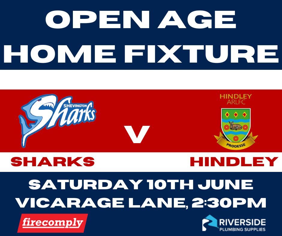 Open Age tomorrow down at Vicarage Lane with a local derby against <a href="/HindleyArlfc/">Hindley ARLFC</a> 🔵🔴⚪🦈🦈🦈
Sure to be a close affair
Get along should be a great game, bar open 🍺🍻🍺🍻