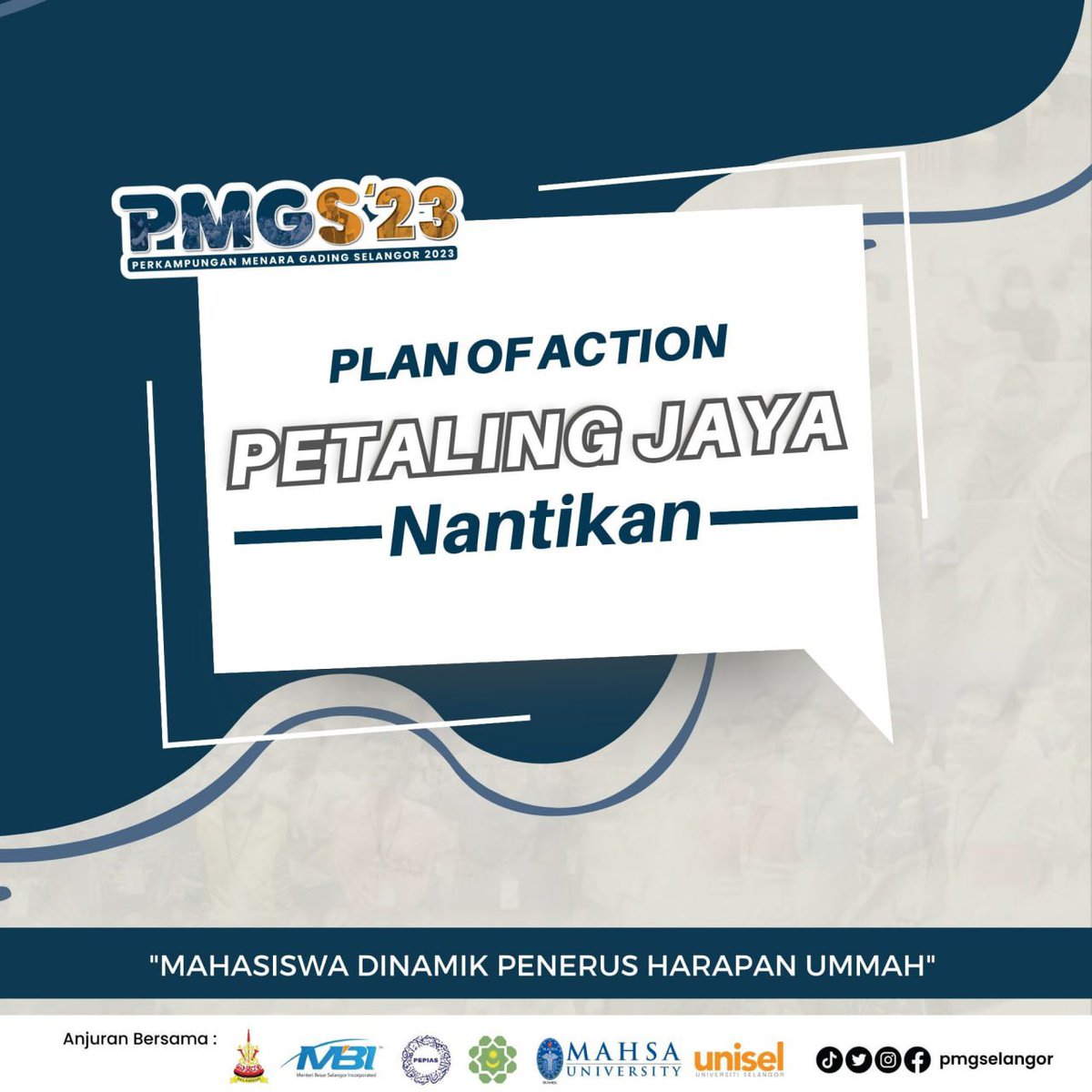 pmgselangor's tweet photo. Cop !

PMGS belum habis lagi !

Nantikan Plan Of Action daripada alumni PMGS23 🙌🏻

Ikuti PMGS di:
https://t.co/Si9nh2ML0f

#PMGS23
#MahasiswaDinamik
#GPHU
#PEPIAS https://t.co/13qM7noy20