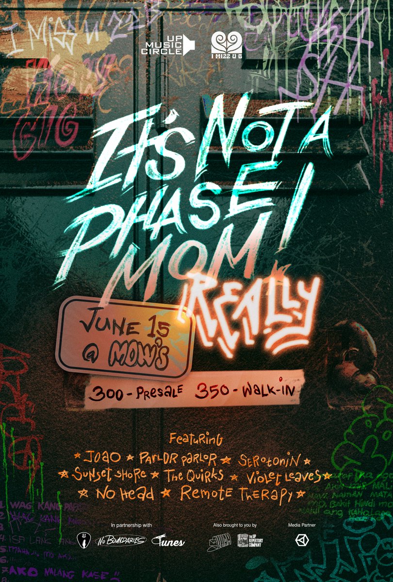 UPMusicCircle's tweet photo. For the last time, I’M NOT GETTING OVER IT!!! 😡😡😡

Ready or not, here we come! Gear up for another night of rocking your socks off, as UPMC App Batch I MI22 U B is back at it again to bring you, ‘IT’S NOT A PHASE MOM! REALLY!’ https://t.co/6nz79dzjqF