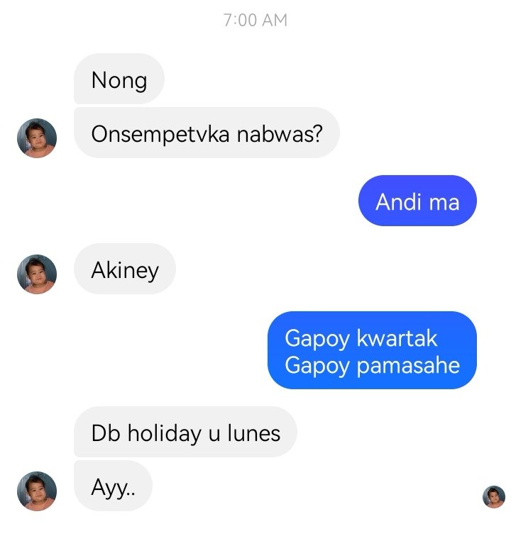zamsince94's tweet image. Sorry, gusto ko man pero alaws talaga budget. OT pa ako ng weekend at holiday para may pangbayad ng utang. 😅 #ayokona 🤣