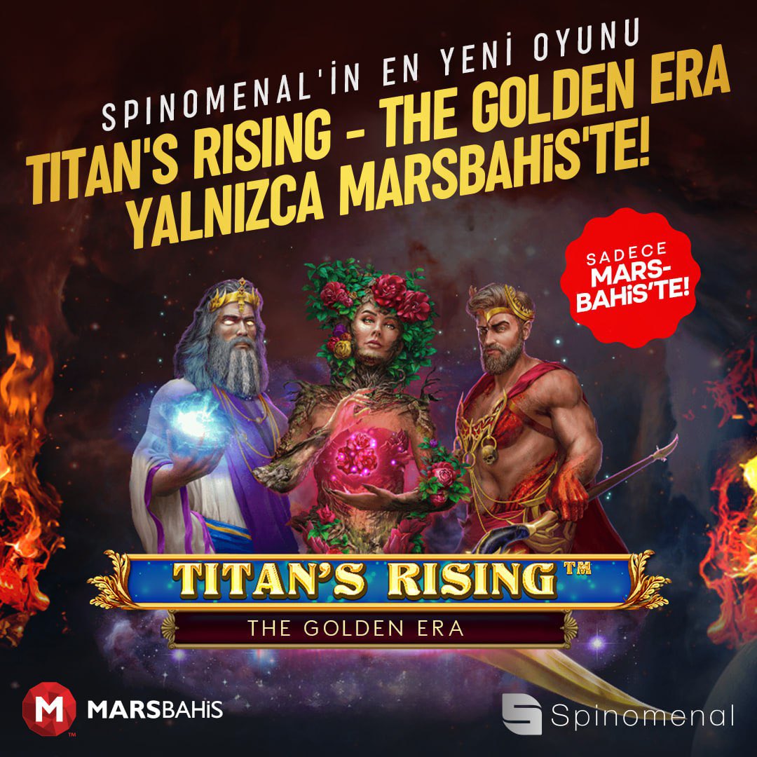 Marsbahis Türkiye’nin en çok kazandiran firması ! Spinomenal'in en yeni oyunu Titan's Rising - The Golden Era YALNIZCA MARSBAHİS'TE! Hemen oynayın kazanmaya başlayın Marsbahis demek banka demek !