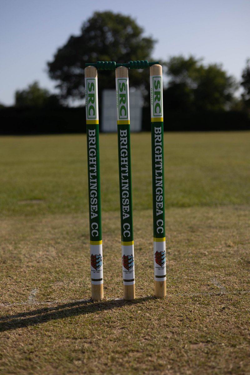 Many thanks to SRC @SRCaggs for sponsorship of our new personalised stumps. #Cricket #brightlingsea #community