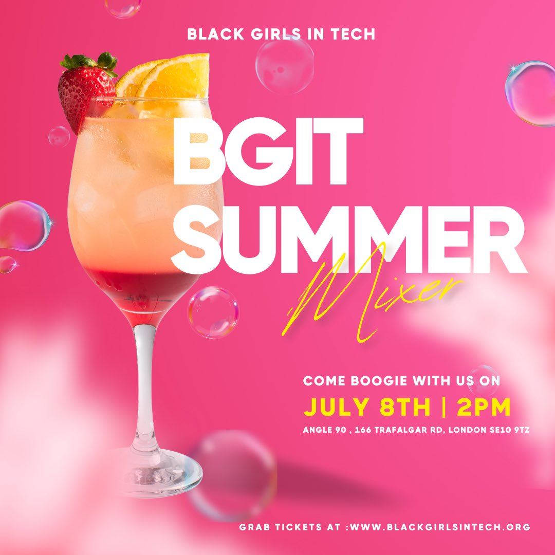 WE'RE HAVING A PARTY ........ On July 8th, the BGIT invites you to join us at the our BGIT Community Mixer.. And the best part? This amazing event is FREE for everyone! 🆓🎉 Grab tickets here : eventbrite.co.uk/e/bgit-communi…