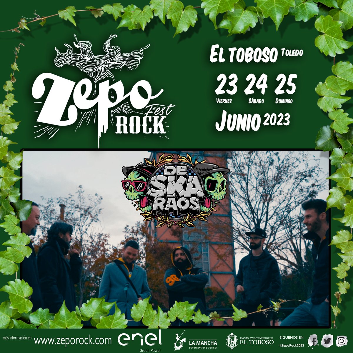 Nuestra última incorporación a ritmo de Ska, con el premio denomiCANCIÓN de origen La Mancha bajo el brazo, buen rollo, amor al vino y a la tierra, con ganas de bailar para que te "bebas la mancha" con <a href="/deSKAraosska/">DESKARAOS</a> sábado 24.
<a href="/vinodelamancha/">Vino DO La Mancha</a> 
⬇️
bit.ly/3yeoQmb
⬆️