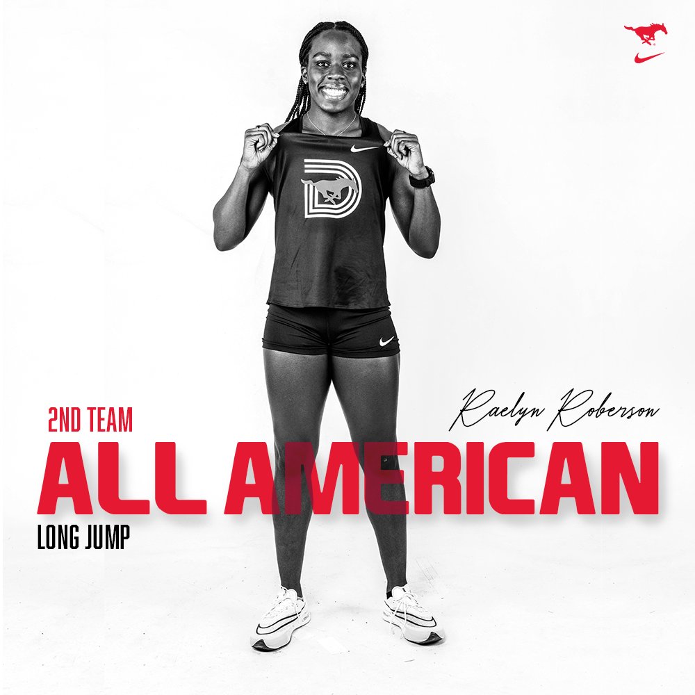 SMUTrackAndXC's tweet photo. Last night under the lights Raelyn Roberson earned 2nd Team All-American Status. https://t.co/tTa3vJWprn