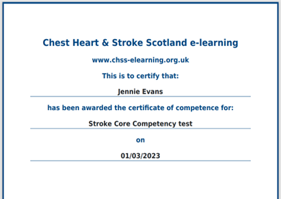 Jennie_evs_SLT's tweet image. Happy to have passed, with 100%, my STARs Assessment whilst on Placement.  #Strokeawareness #SLT2B