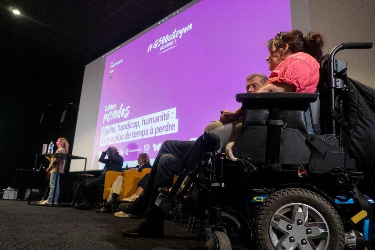 LegrouxVincent's tweet photo. « DÉMOCRATIE, JUSTICE ET REPRÉSENTATIVITÉ :
Peut-on réformer sans les citoyens ? "

&amp; " ÉGALITÉ, HANDICAP, HUMANITÉ :
Il n’y a plus de temps à perdre"

#g500 #g500citoyen #sommetcitoyen #handicap #insitution #reforme #marseille https://t.co/FJcQo2beQ1