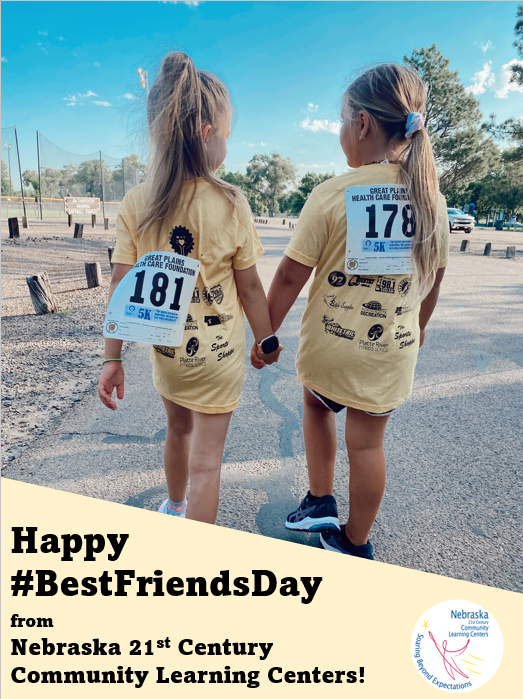 Afterschool programs are a great place to make friends.  

How are you celebrating #bestfriends day?