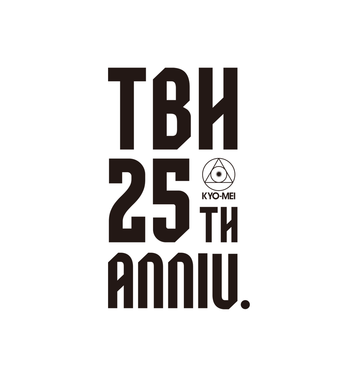 THE BACK HORNの25th ANNIVERSARYのロゴデザインを担当しました🤸‍♂️25周年イヤーの様々な展開に使用していただけます。音楽の強さ・今もなお上昇していくイメージをフォントや装飾に落とし込んでいます。再びあこがれのバンドお仕事ができて光栄です! #TBH25th