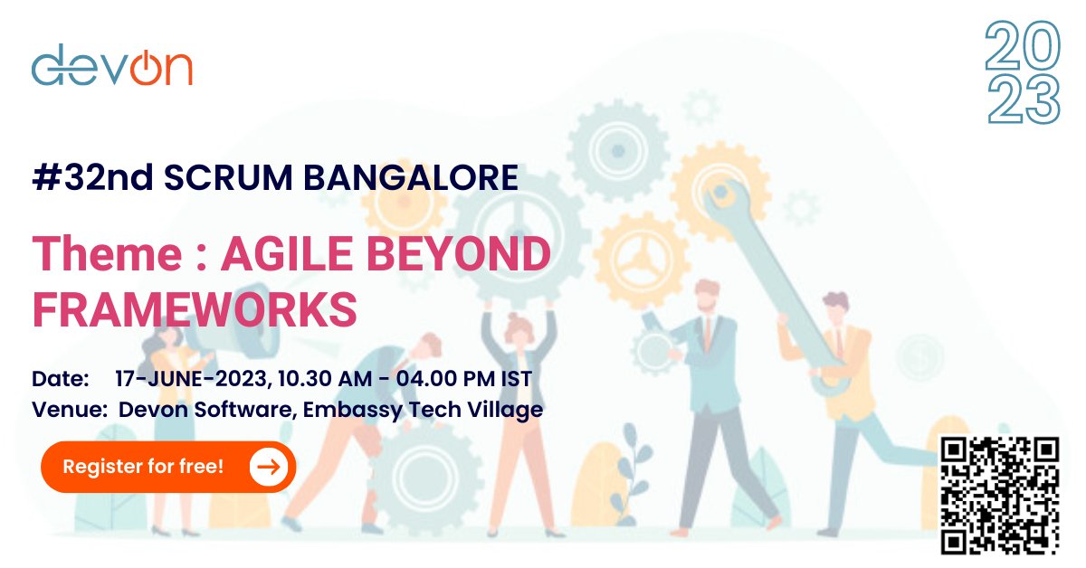 Most Awaiting Meetup of the Quarter that brings all agilists together!

Enriched with High Knowledge, fun, thoughtful discussions, experts networking, and Announcing the guaranteed takeaway event!

#Agile #Scrum #Bangalore #OneDayFun #BusinessAgility #LeadershipAgility