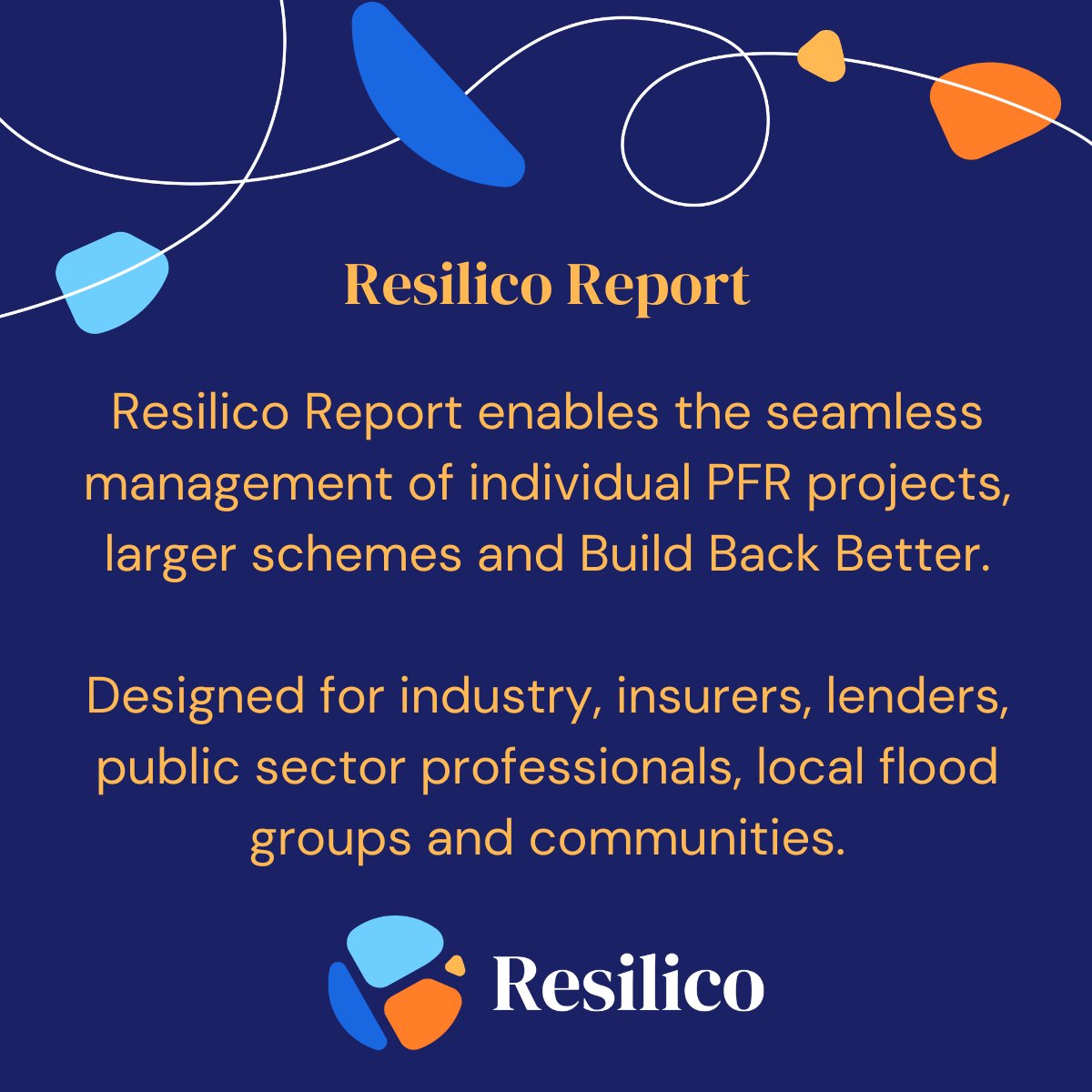 Resilico1's tweet photo. Resilico Report is designed for industry, insurers, lenders, public sector professionals, flood groups &amp; communities; it helps you keep track of multiple PFR schemes, installations, and is a hugely powerful platform! Call us for a demonstration #floodresilience #buildbackbetter https://t.co/STKyBT1bWo