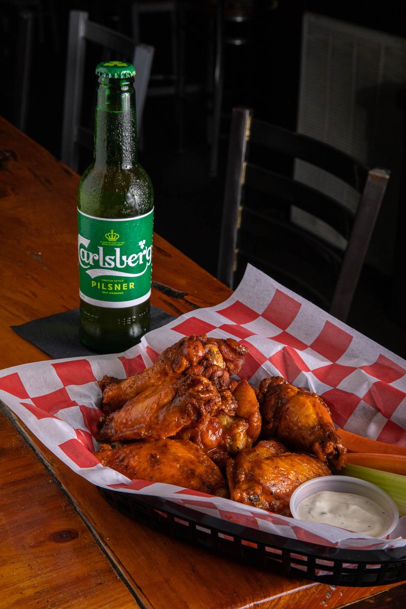 "Like" if you and a giant basket of wings have some unfinished business.