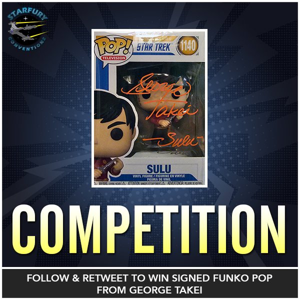 Oh My! It's #competition time!

We are giving away a <a href="/OriginalFunko/">Funko</a> of Lt Sulu from #StarTrek signed by the legendary <a href="/GeorgeTakei/">George Takei</a> himself!

For a chance to win this amazing prize, follow us and retweet this post. The winner will be chosen on Sunday
#georgetakei #competitiontime