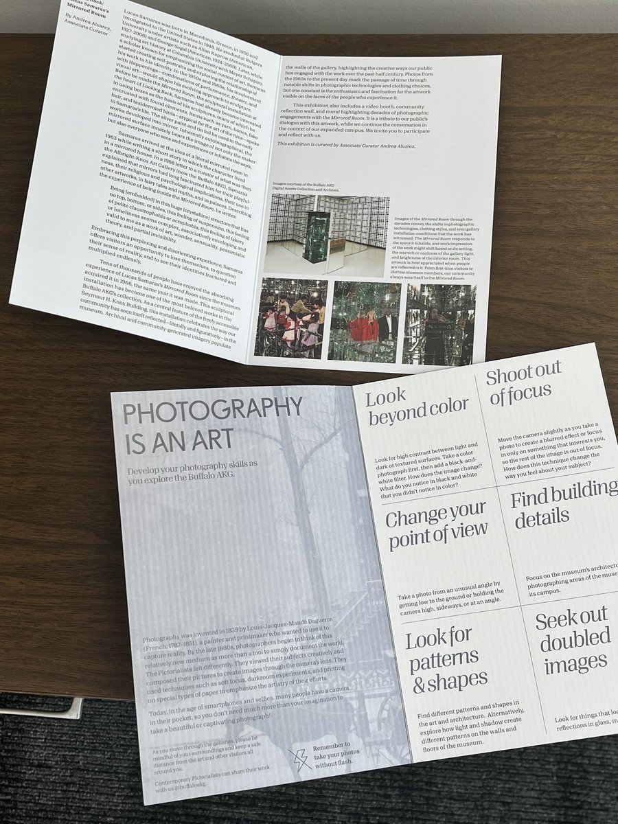 Thank you <a href="/BuffaloAKG/">Buffalo AKG Art Museum</a> for selecting us to produce these beautiful brochures for the much anticipated grand opening. 🍾🥂#buffaloNY