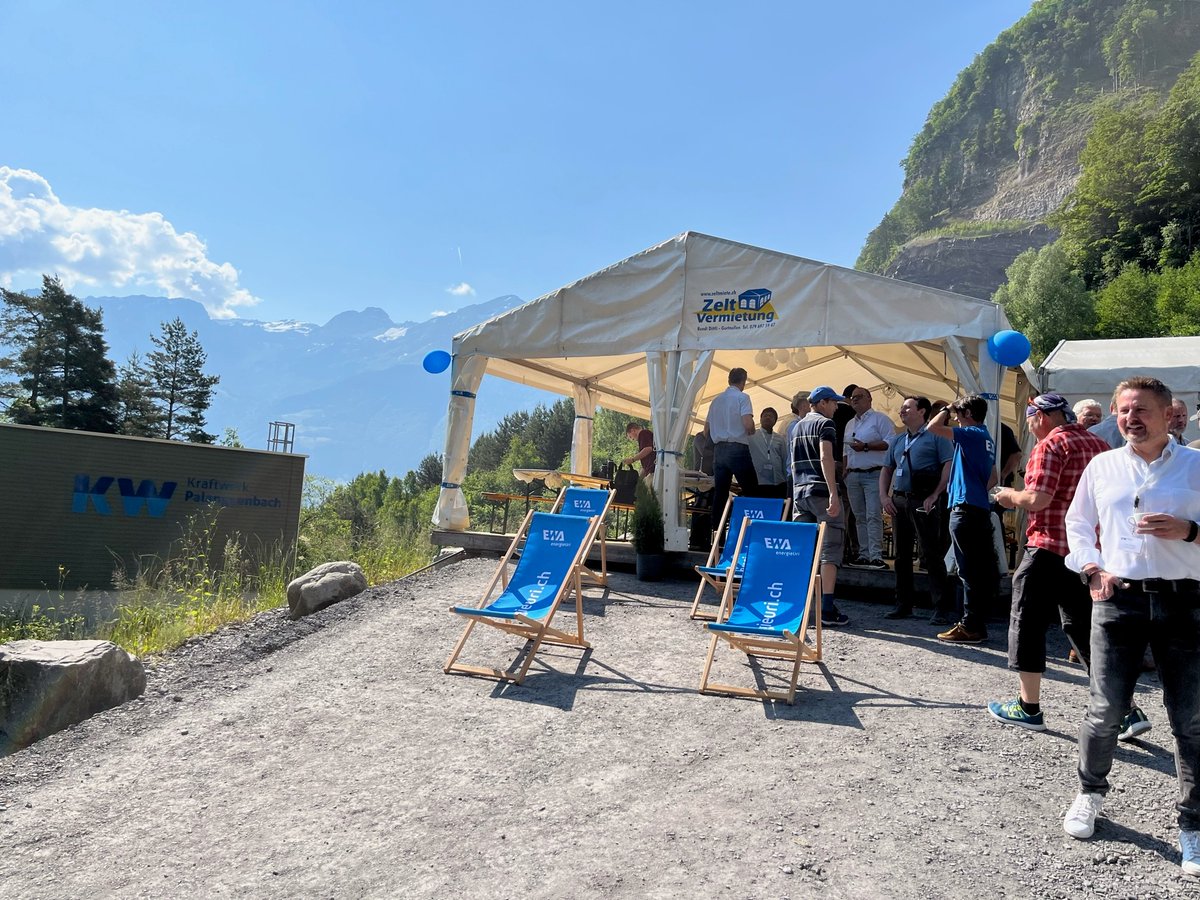 AventronPower's tweet image. Eindrücke von der Einweihung des Wasserkraftwerks #Palanggenbach. An diesem sind wir mit 60 Prozent beteiligt. Wir freuen uns, den Ausbau erneuerbarer Energien in der #Schweiz aktiv mit vorantreiben zu dürfen. #Wasserkraft #Hydropower #Nachhaltigkeit
