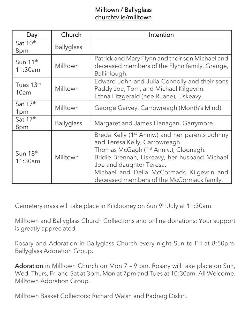 milltown_galway's tweet photo. There's lots in the newsletter this week. Have a great weekend. https://t.co/jND1lza8gq