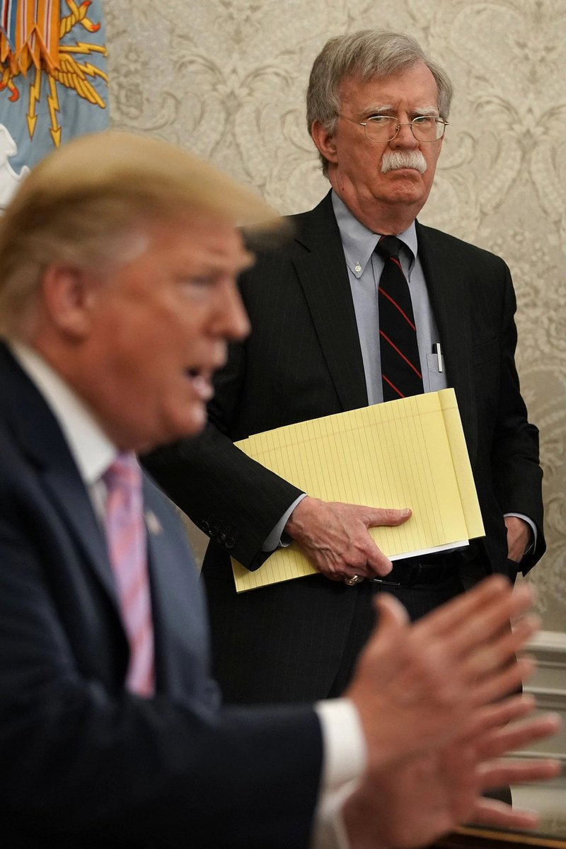 Former Trump’s National Security Adviser John Bolton calls on the former guy to drop out of the race: 

“Donald Trump has proven himself incapable of meeting the Constitutional obligation to take care that "laws be faithfully executed." He's clearly unfit to lead. A second term
