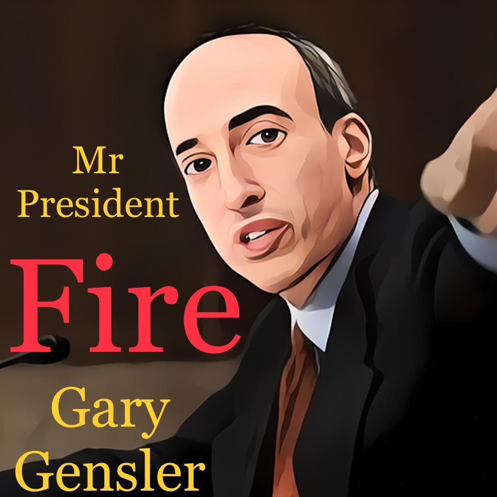 Gary Gensler have been nothing but a failure, he is disliked by everyone that works for him, and nobody can work with him , he have been a total disaster for our Crypto market, we are over 65 Million hard working Americans that been hurt by his actions, fire Gary Gensler today .