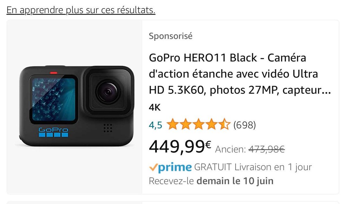 _iblevrai's tweet photo. 250€ sous blister ! #gropro #hero11 https://t.co/nvBOMXUVAi