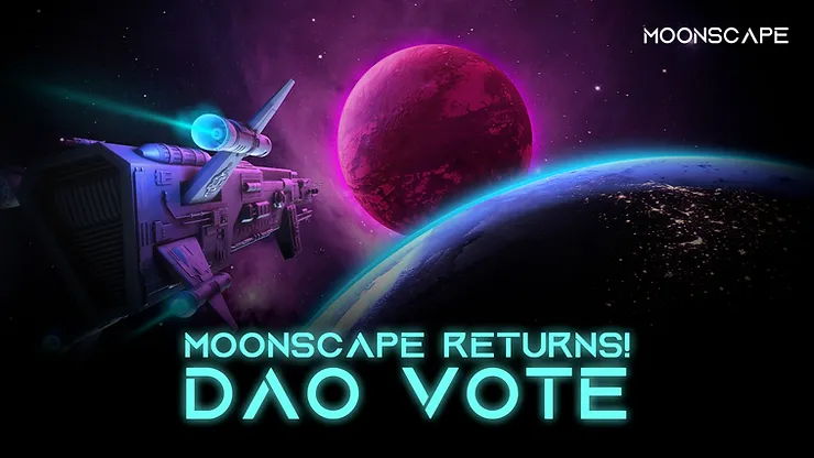 Moonscapeの未来に投票！

現在、Seascapeコミュニティには、Moonscapeの未来を共に形作る独創的な機会があります。 今回の新しいSeascape DAO投票では、ユーザーは自分たちが建てた都市建築でどのプールを使用するかを決める権利があります。

詳しい情報→rebrand.ly/moondaojp