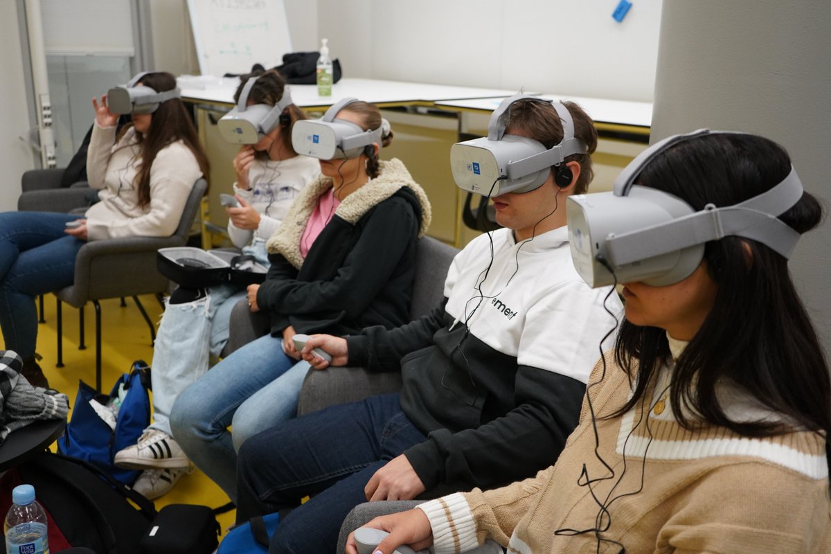 ITSHEC.project.erasmus+ (@itshece) on Twitter photo 🔝Students piloted ITSHEC’s 🌍 first VR resource and it was a complete success story!
Read all the information in this post 👉bit.ly/42rqXA1
#TransversalSkills #VirtualReality #ErasmusPlus <a href="/Metropolia/">Metropolia</a> <a href="/UPFBarcelona/">UPF Barcelona</a>
<a href="/HrUnist/">University of Split</a> #Esimar <a href="/ImmersiumStudio/">Immersium Studio</a> 🔝Students piloted ITSHEC’s 🌍 first VR resource and it was a complete success story!
Read all the information in this post 👉bit.ly/42rqXA1
#TransversalSkills #VirtualReality #ErasmusPlus <a href="/Metropolia/">Metropolia</a> <a href="/UPFBarcelona/">UPF Barcelona</a>
<a href="/HrUnist/">University of Split</a> #Esimar <a href="/ImmersiumStudio/">Immersium Studio</a>