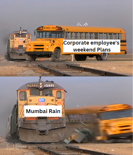 What are your plans this weekend?

#MumbaiRains #Mumbaimonsoon #rain #WeatherUpdate #WeatherForecast #mumbai #corporatelife #agencylife #RainInMumbai