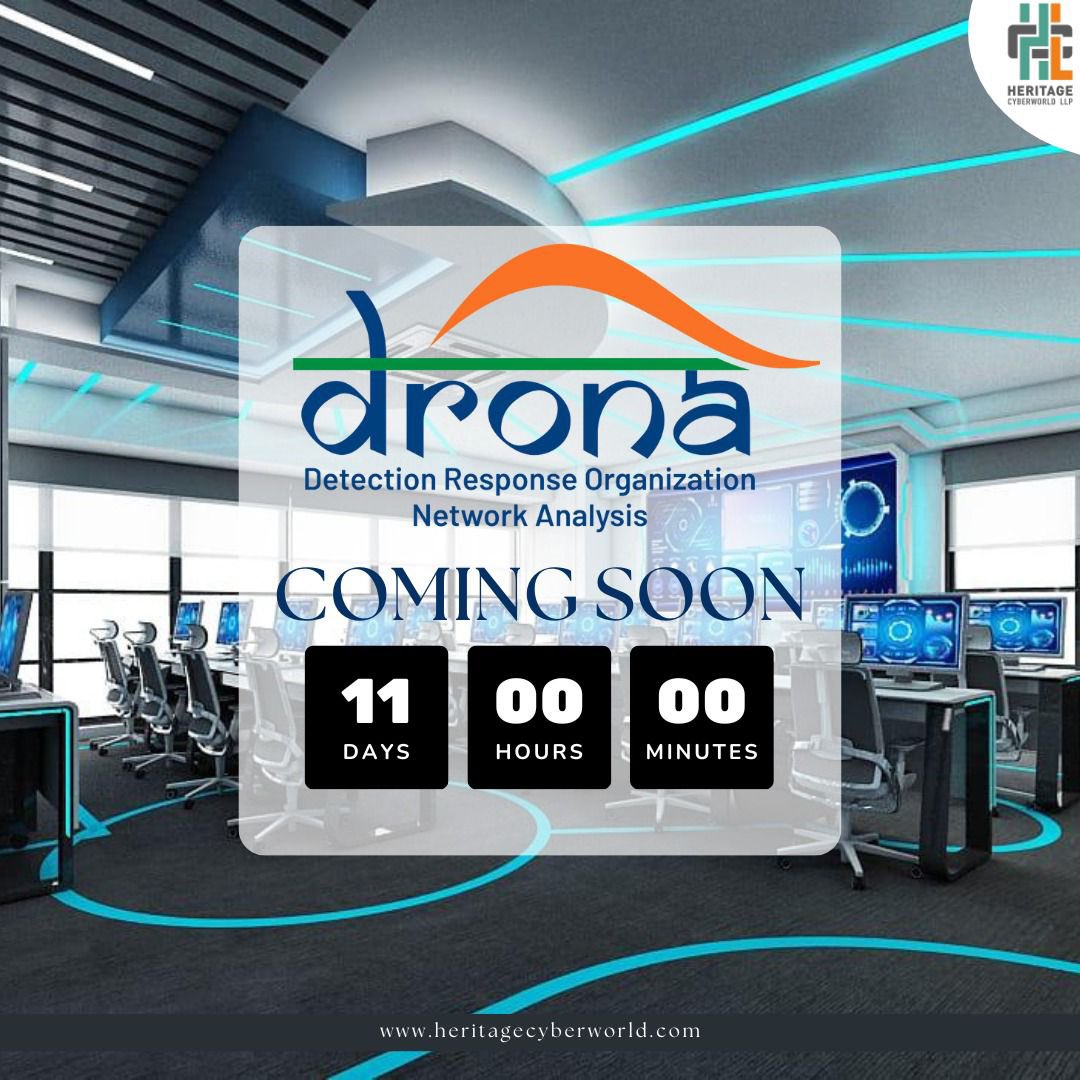 11 DAYS TO GO ⏳

Counting down the moments until the big reveal…. Coming Soon ✨

#heritagecyberworld #dhruvpandit #youngestcybersecurityentreprenuer #youngestcybersecurityexpert
#commandcontrolcenter #drona #comingsoon #countdownbegins #newbeginning  #CyberSecurity