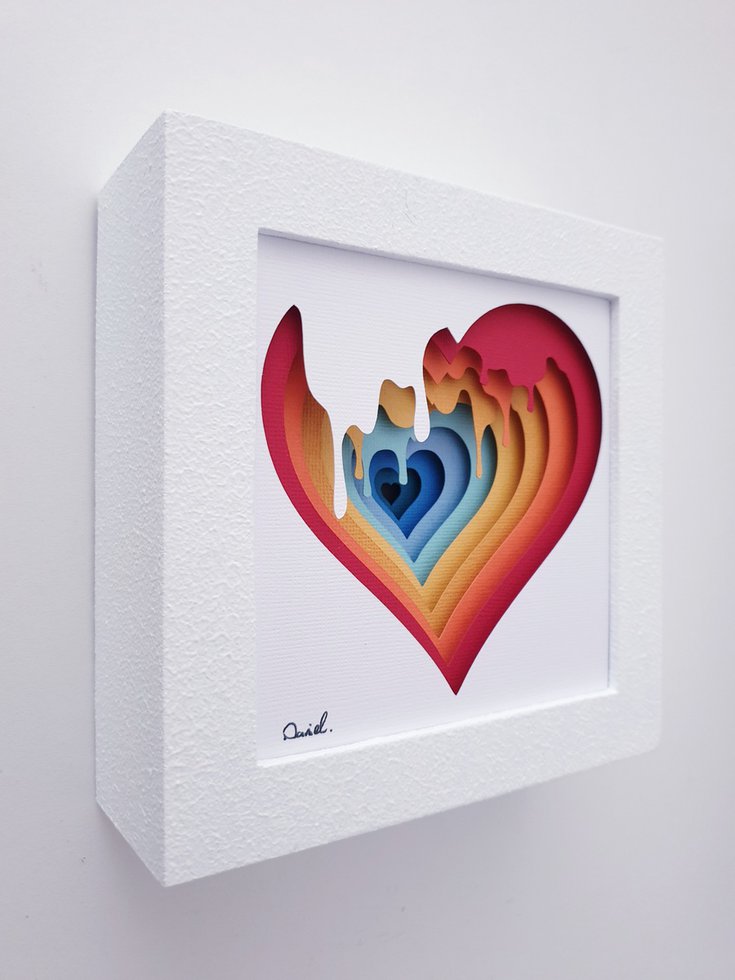 Small Melting Heart by <a href="/Danielsblossom/">Paper and NFT Art by Daniel</a> #sculpture #art artfinder.com/product/small-… <a href="/artfinder/">Artfinder</a>