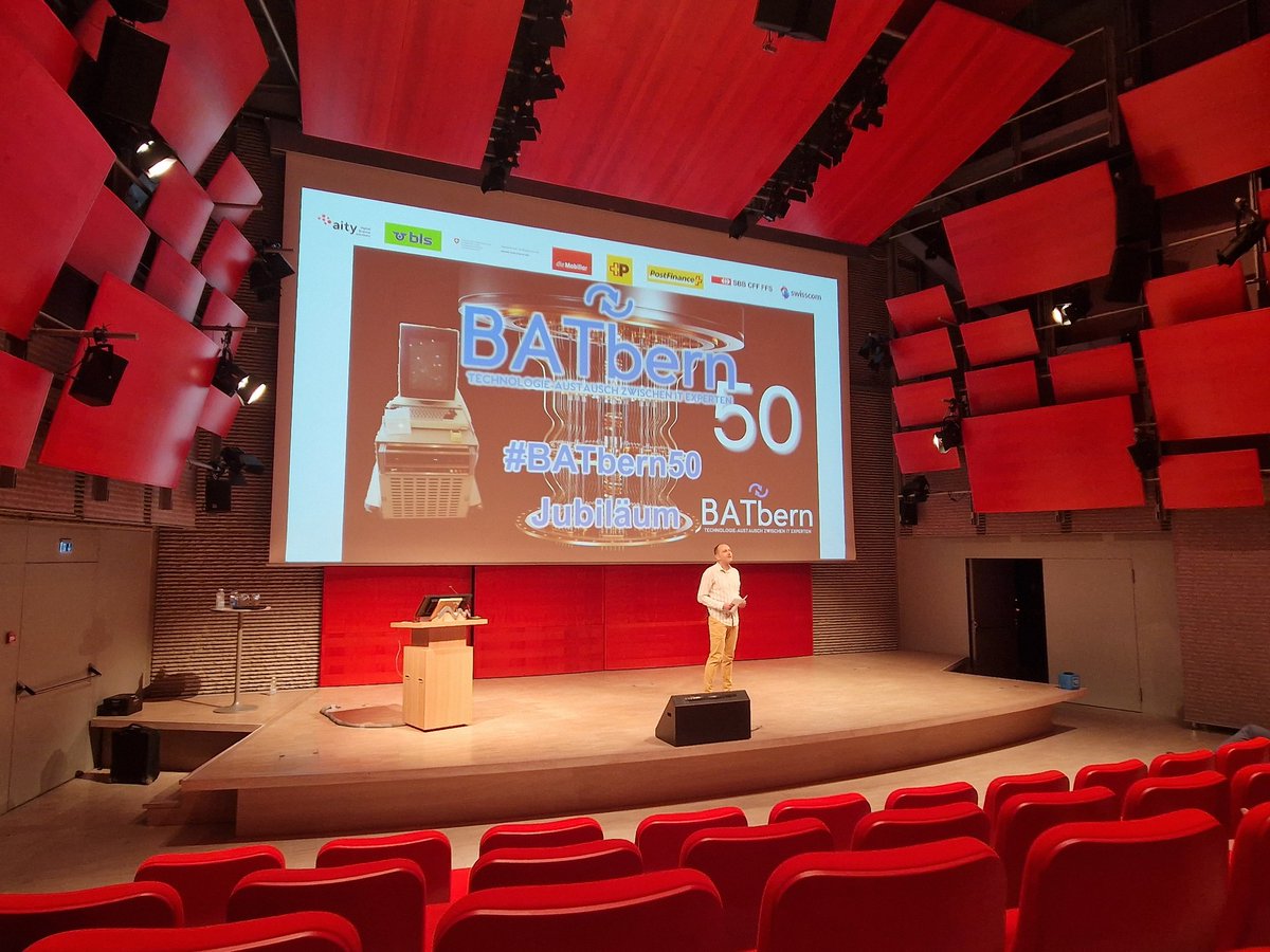 astriffe's tweet photo. Happy anniversary 🎉 @BATbern and thanks for your hard work 🙏 https://t.co/K1yyyVxV7T