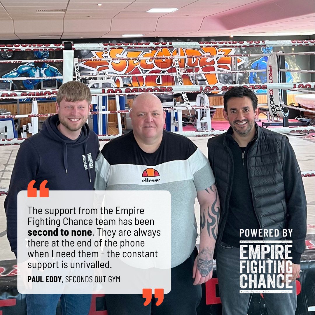 EmpireFightingC's tweet image. Fighting for our partner clubs 🤝

Since @SecondsOutBA in Ferryhill, County Durham came to our free training course in #Bristol, we've been supporting them to deliver our Box Champions programme and collect impact data

Read more 👇
empirefightingchance.org/news-views/out…