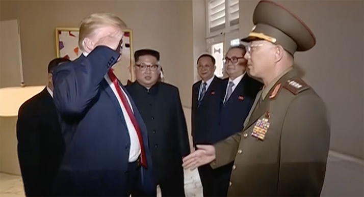 What a criminal, but I think that particular 'document' was cooked up by 'John Baron' to vilify Gen Milley, whom he came to hate, along with all other decent U.S. military officials. He did, though, cravenly kowtow to North Korean pantload generals.  #TrumpIndicted