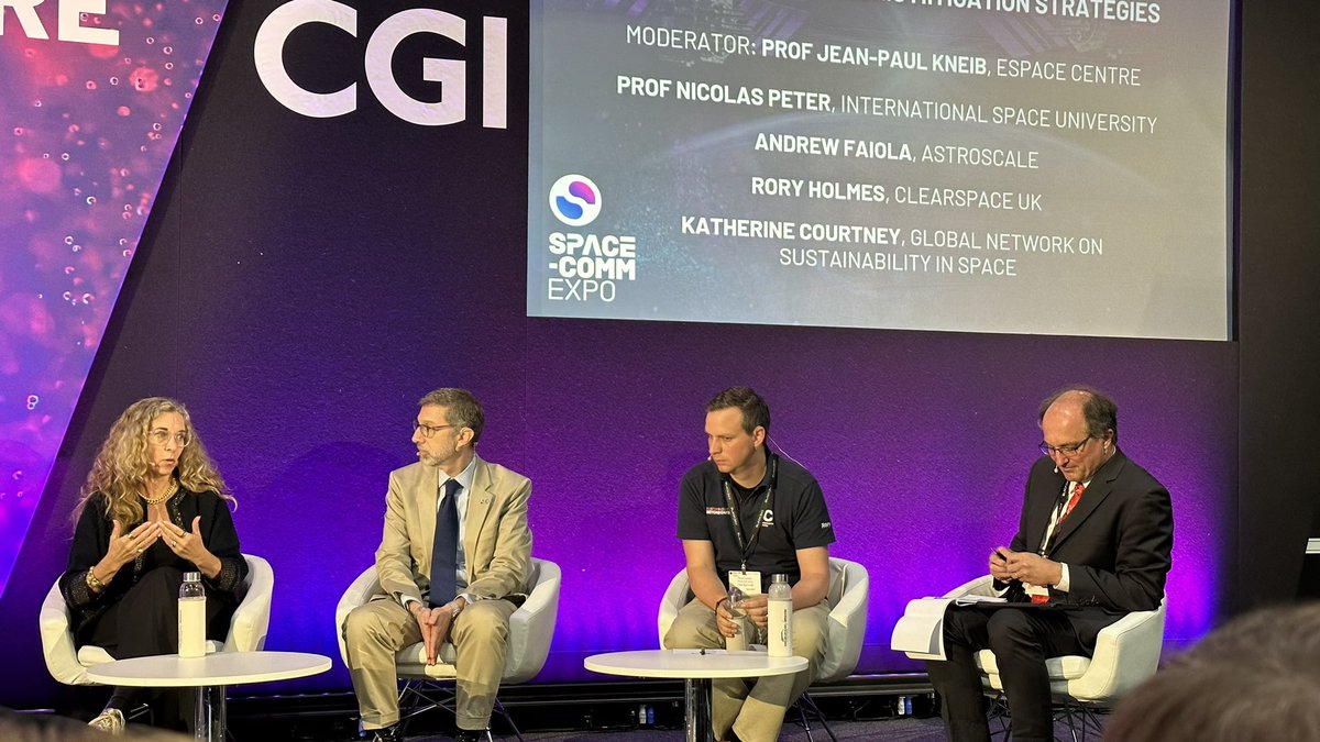 KristaMitchy's tweet image. Okay last tweets about Space Comm Expo! It was great to hear Katherine Courtney highlight the importance of understanding the impact space weather has on the space environment during a panel session on space sustainability and building on SSA capabilities ☀️
#SpaceCommExpo2023