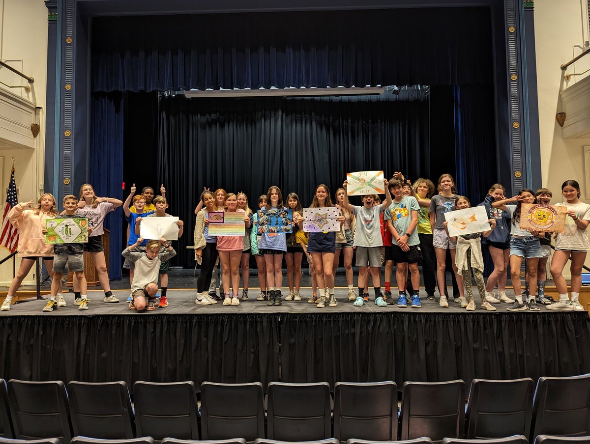 To wrap up the school year, all MS choir classes are competing in the Choir Olympics! Two weeks of competitive games and activities to determine which country will reign supreme! Here is Period 3 with their creative flags #cmschoir #collsedu #collsarts